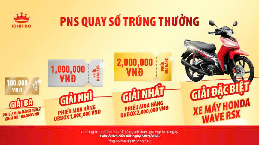 🎉 Trúng thưởng cùng Bánh Quy Kem Kinh Đô